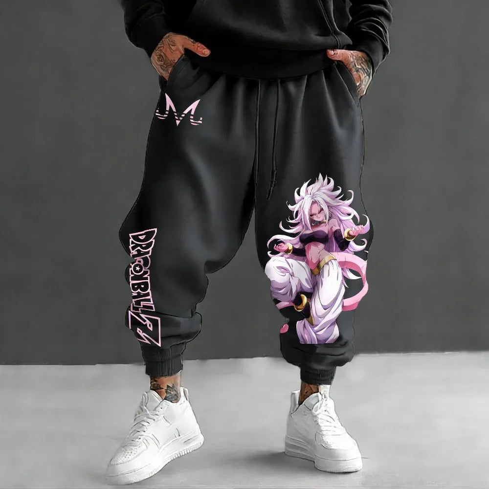Joggers | Quick Dry Fabric | Dragon Ball Majin Android 21 3D Print | All Sizes