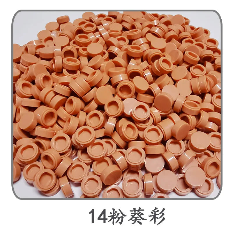Small Particle Bricks | 1x1 Round Tiles | Compatible With Lego | MOC Builders