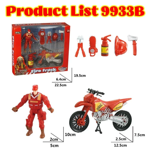 7 in 1 Kids City Fire Fighting Toy Set with Simulation Helicopter and Speedboat ToylandEU.com Toyland EU