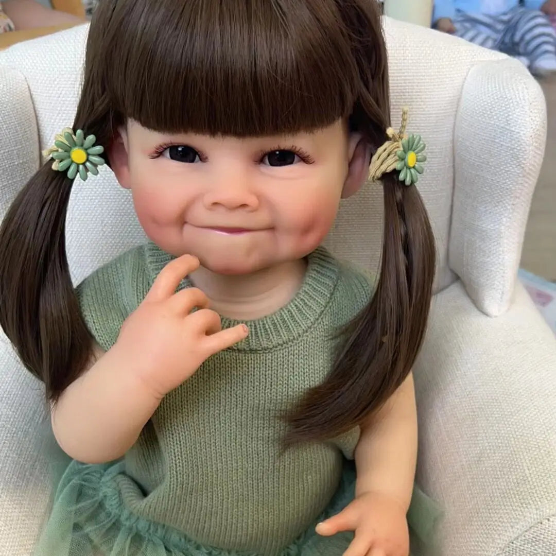 Realistic 55CM Reborn Toddler Doll - Soft Silicone Raya Doll for Kids