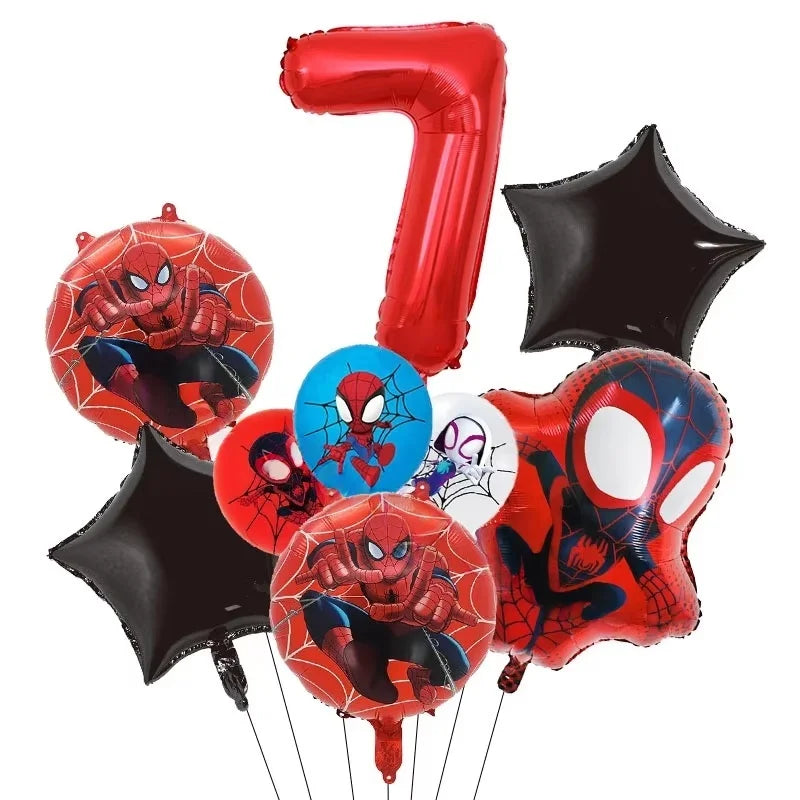 Spider Hero Tableware Kit | Birthday Party Supplies | Plates Cups Tablecloth