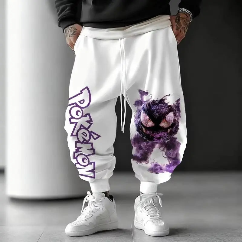 Joggers | Gengar Pokemon Print | Unisex Fit | Sizes XS XL
