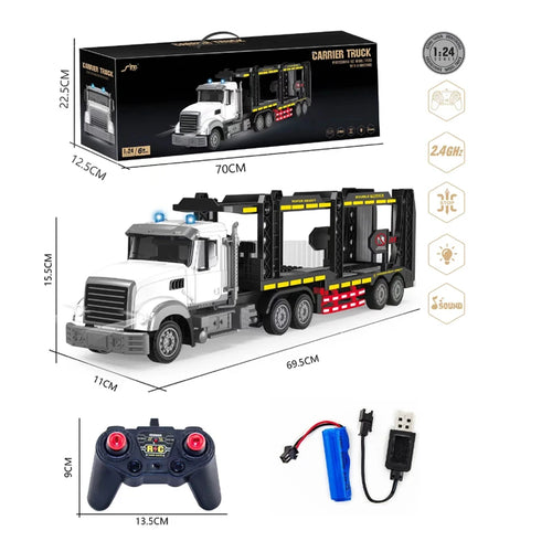 Children's Container Truck Double-decker Transporter Electric Remote ToylandEU.com Toyland EU