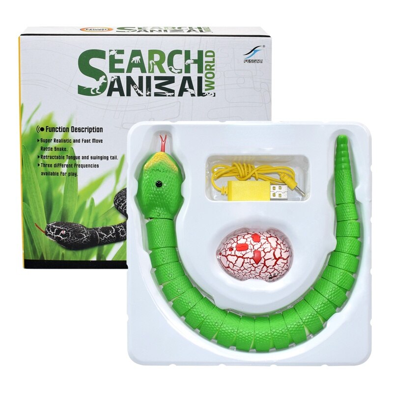 Electric Remote Control Rattlesnake Toy with Infrared Egg and Funny Mischief for Kids Toyland EU