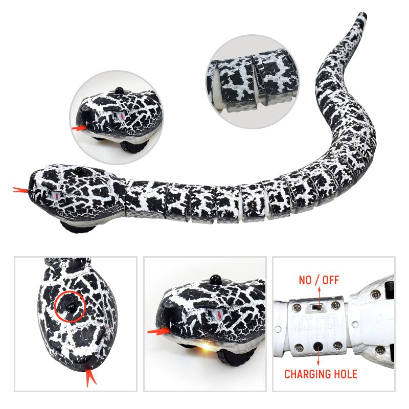 Electric Remote Control Rattlesnake Toy with Infrared Egg and Funny Mischief for Kids - ToylandEU