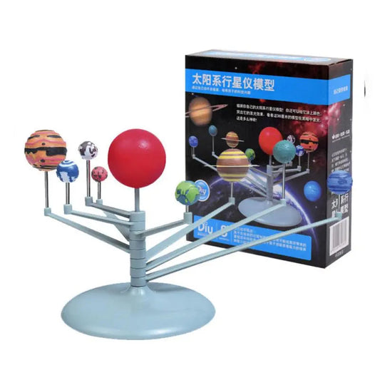 Build Your Own Solar System Model DIY Toy with Rotating Stand