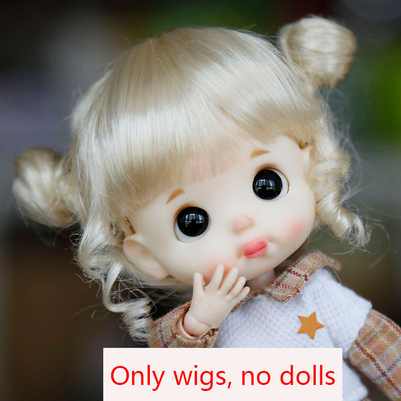 New 1/8 BJD Wig Pink Golden SD Doll Wigs with Cute Braided Hair Toyland EU Toyland EU