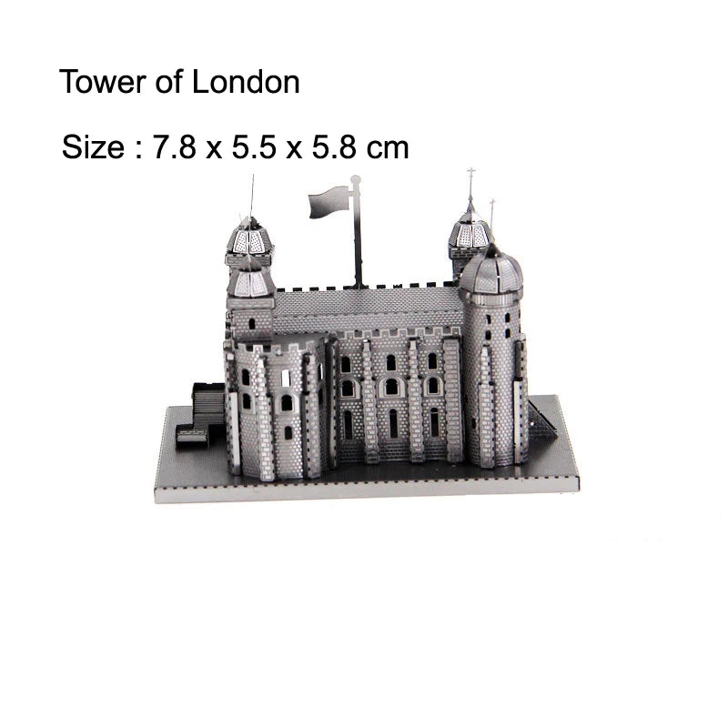 3D Metal Puzzle | Tokyo Skytree Model | Laser Cut DIY Kit | Desktop Decoration