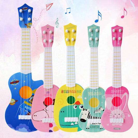 Kids Guitar Musical Instrument Ukulele Musical Toys for Baby Learning - ToylandEU