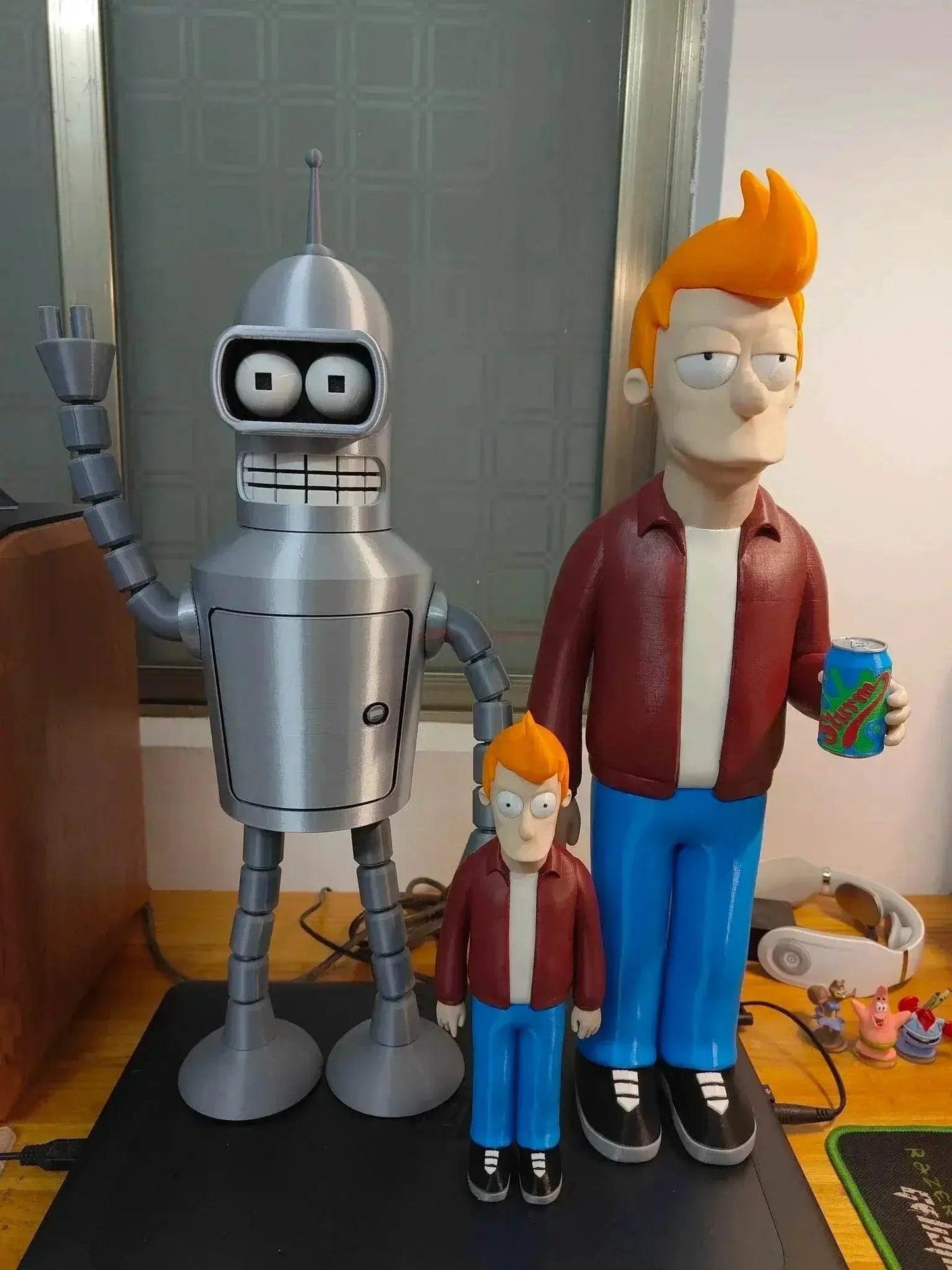 In Stock Cartoon Futurama Fry & Bender 3D Printing Action Figure Model Toys Gifts For Kids - ToylandEU