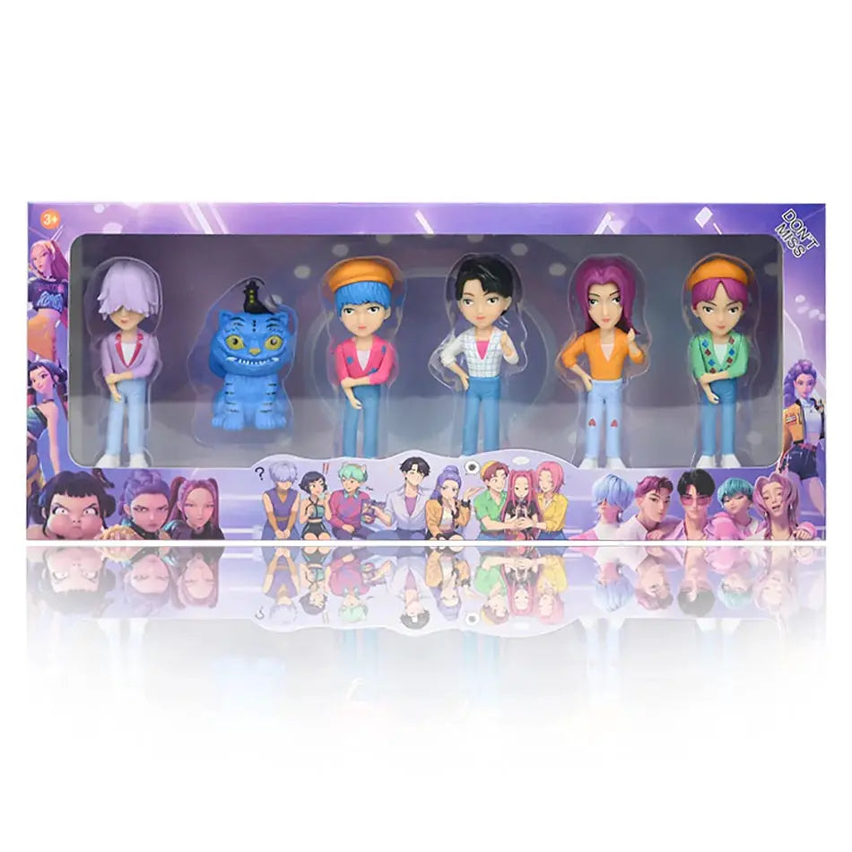 New Anime Kpops Demon Hunters Figure Rumi Zoe Mira anime polyvinyl chloride character collection desktop trinkets Childrens gift - ToylandEU