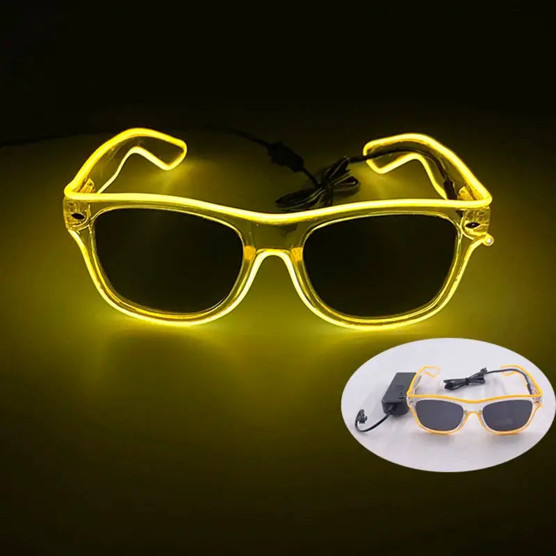 New Party Glasses Luminous Colorful LED Glasses Lighting Up Nightclub DJ Bar Music Dance Party Young Man Children Birthday Gift - ToylandEU