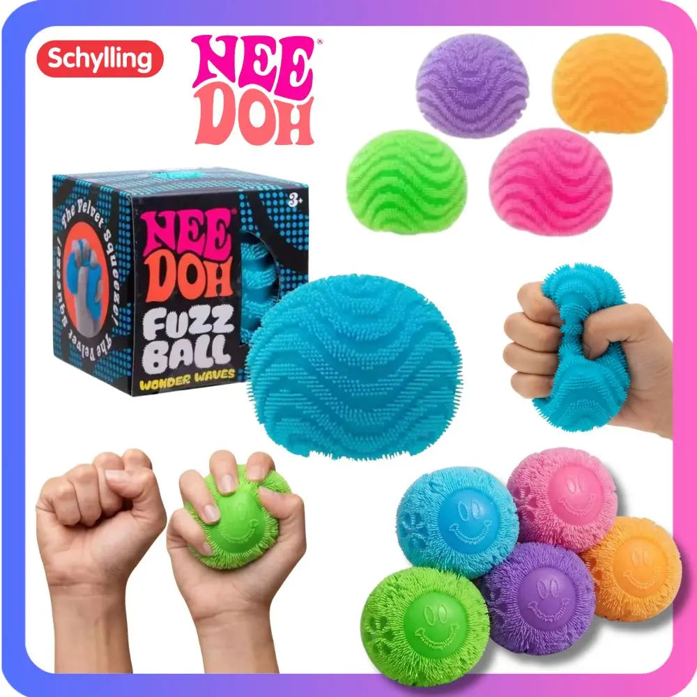 Fuzz Ball Stress Toy | Soft Plush Texture | Desktop Ornament | Blind Box Series