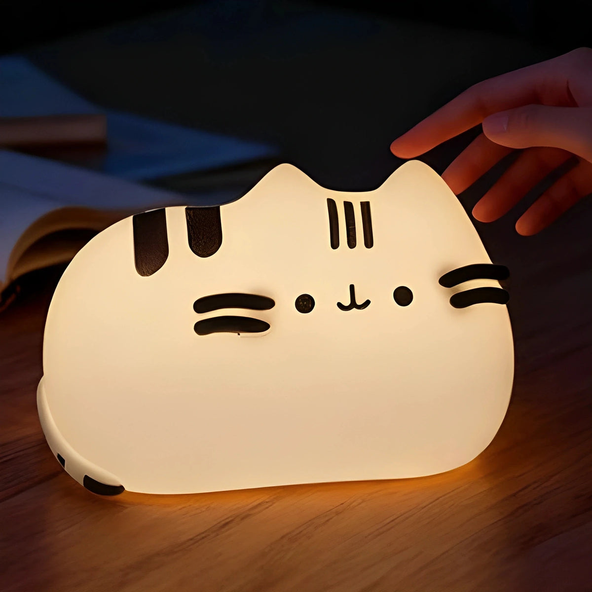 Pusheen Night Light | Glow In The Dark | Kawaii Cat Design | Bedroom Decor