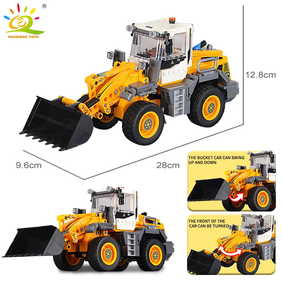 Construct & Play Engineering Truck Set with Excavator and Bulldozer - ToylandEU