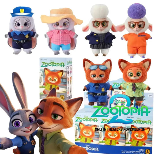 Zootopia Blind Box Vinyl Doll Nick Wilde Judy Hopps Pendant