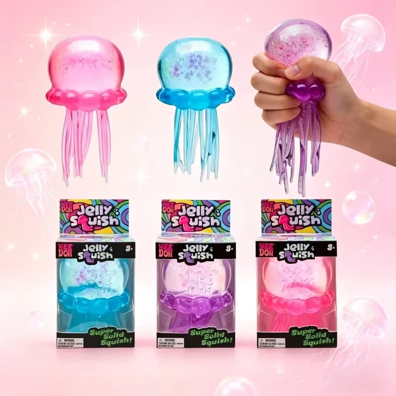 Jellyfish Fidget Toy | Soft Jelly Texture | Squeeze Grip | Ages 14 Plus
