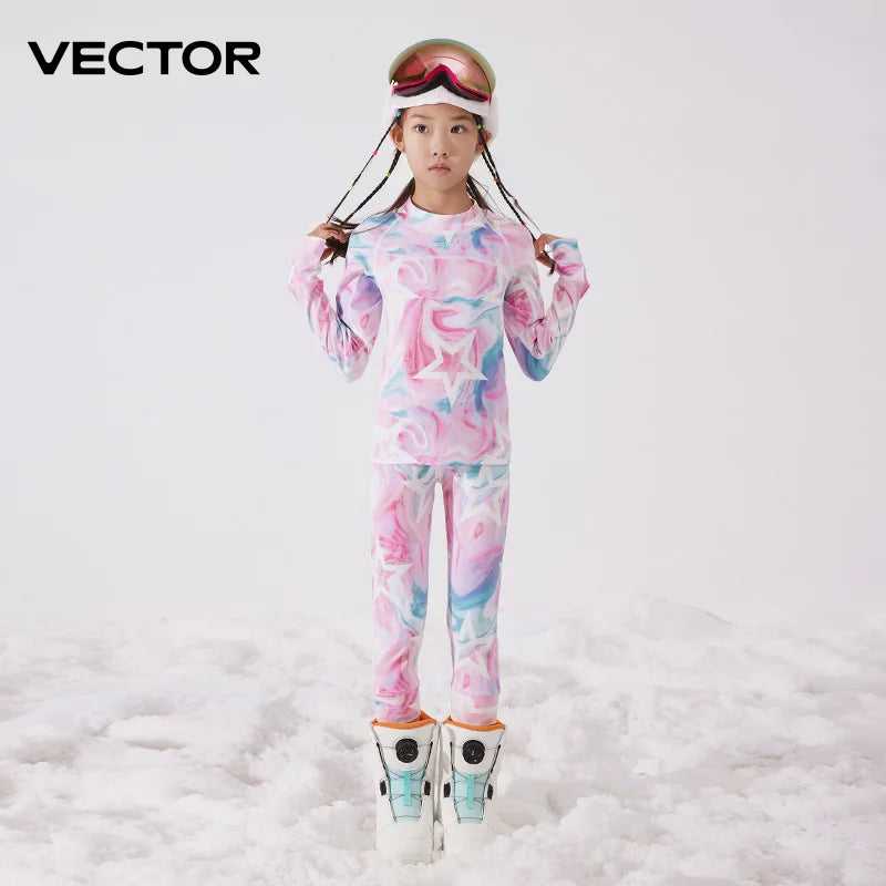 Girls Fleece Thermal Set | Quick Dry Fabric | Soft Stretch Fit | Youth Sizes