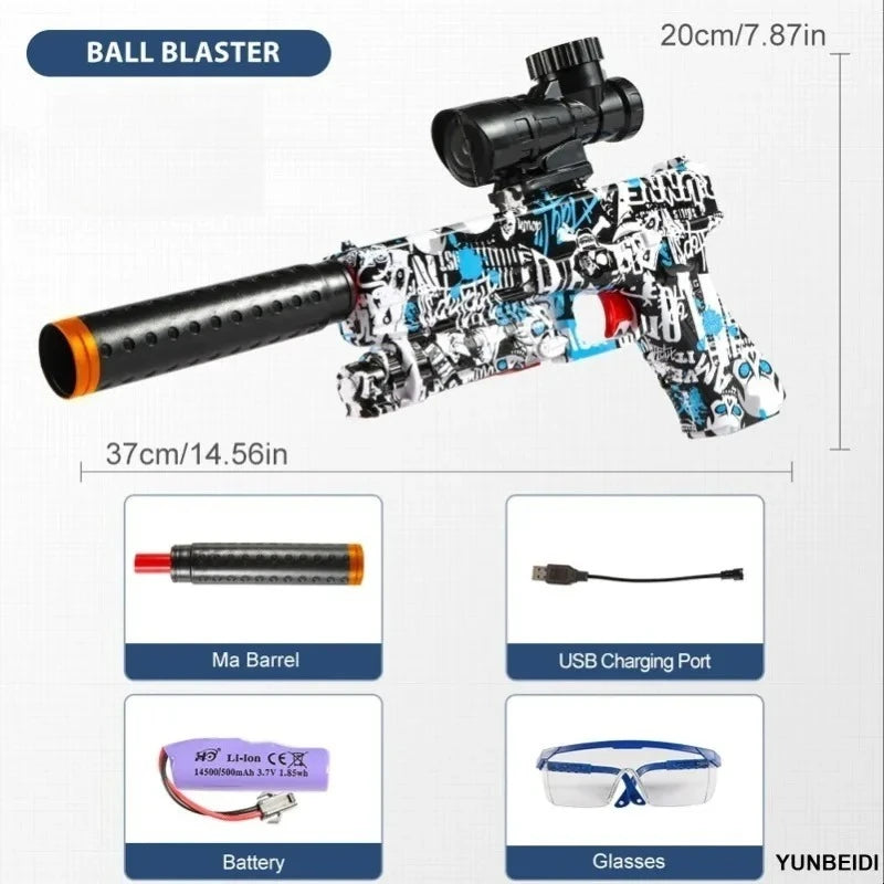 Electric Toy Gun | M416 Blaster Pistol | Camouflage Finish | One Size