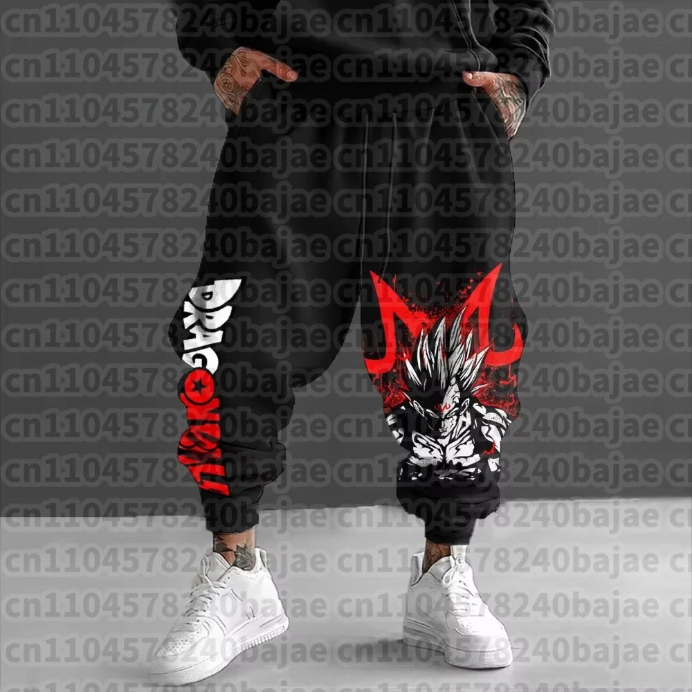 Dragon Ball Men's Jogger Pants | Majin Buu Graphic | Harajuku Style | Sizes S-XXL