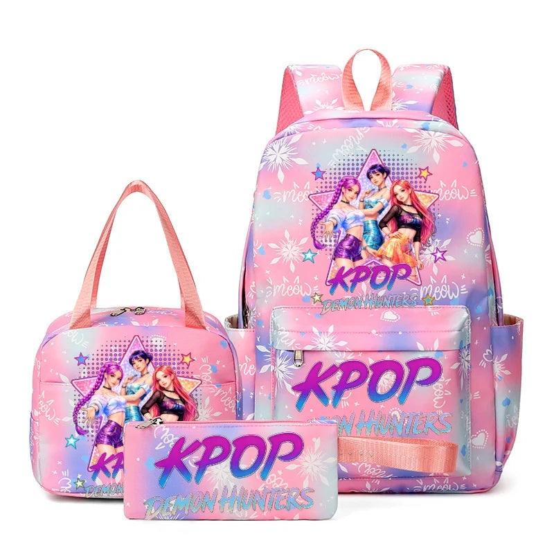 KPop Demon Hunters Backpack | Unisex Travel Student Laptop Bag