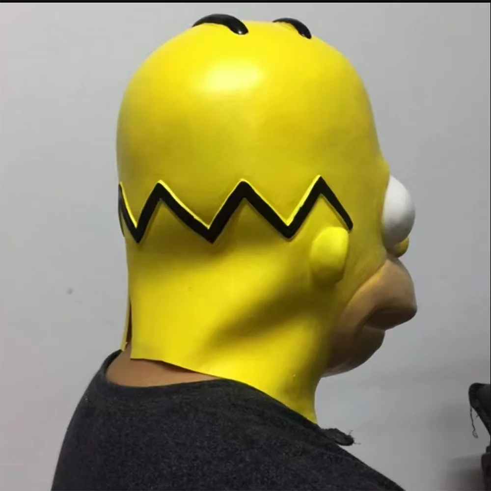 Yellow Latex Simpsons Mask | Novelty | Toylandeu™