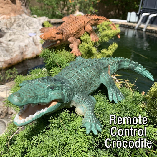 Electric Remote Control Crocodile Boat for Kids - Waterproof Animal Toy for Pool and Lake Fun