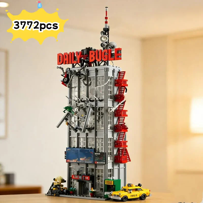 Building Block Set | 3772 Pieces | Daily Bugle Marvel Theme | Ages 18 Plus