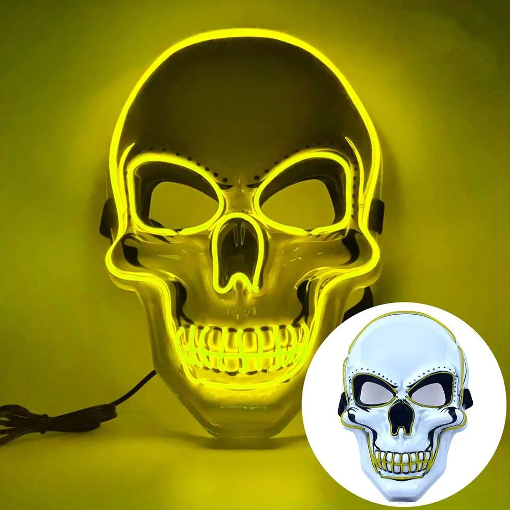 Luminous Skull Mask | Full Face | Adult Size | Halloween Party