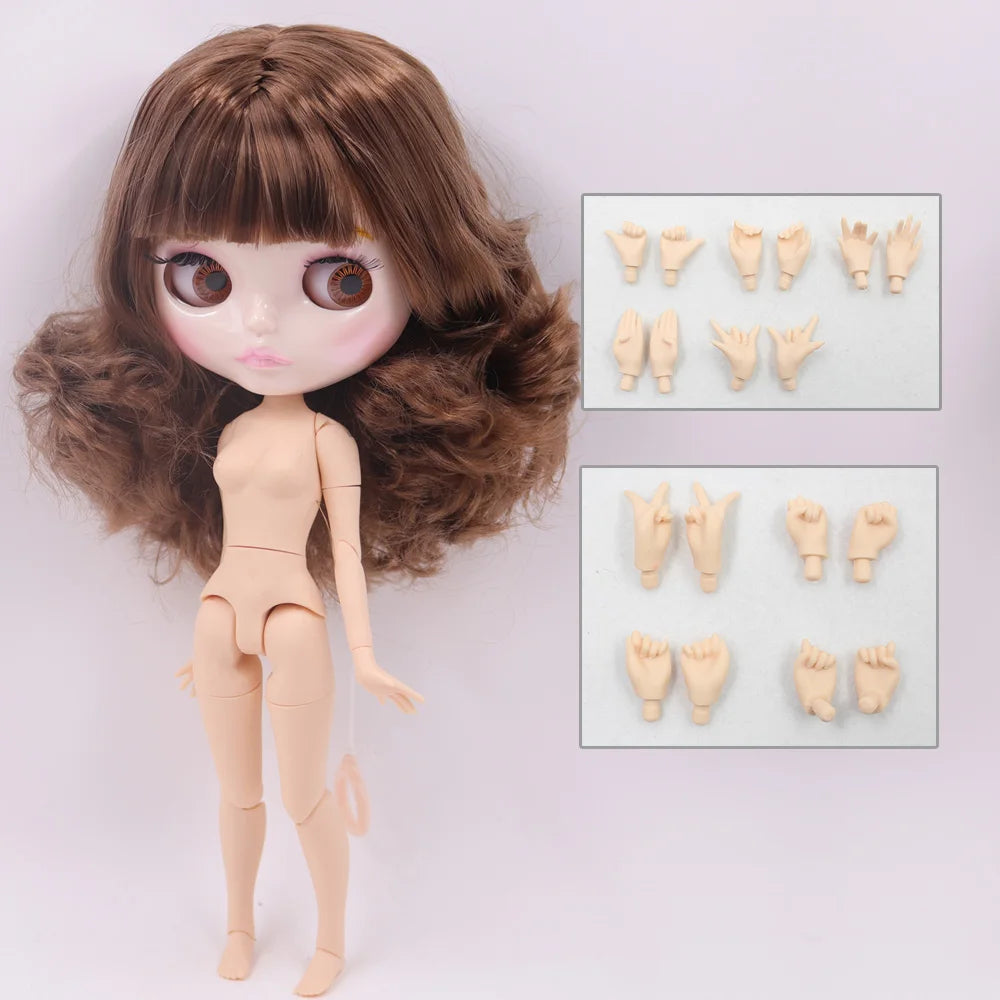 1/6 BJD Doll | 30cm Jointed Body | White Skin Finish | Girls Collectible
