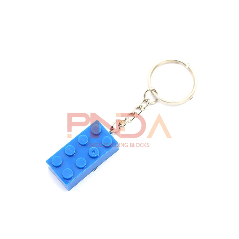 MOC Key Chain Bricks | 10 Pcs Pack | 2X4 Compatible Plates | Kids Craft Set