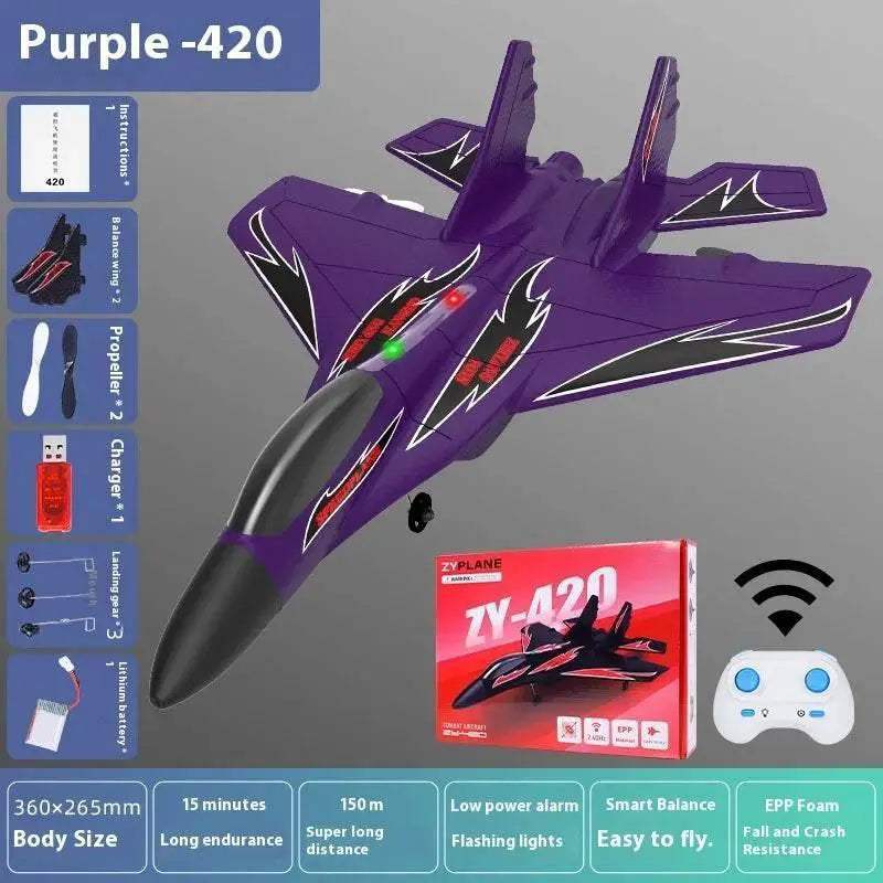 New ZY-740 RC Plane Wing Span 440mm Entry-Level Aircraft Toy - ToylandEU