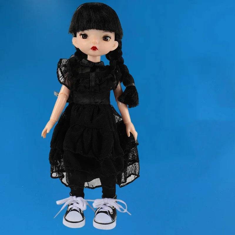 Fashion 1/6 Bjd Doll Black Braid 30cm with Multiple Joints Girls Kids Toy - ToylandEU