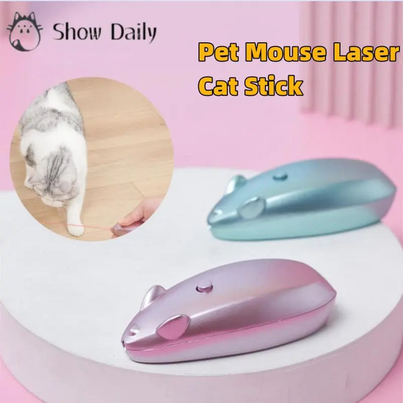 Pet Mouse Laser Cat Teaser LED Infrared Laser Cat Teaser Artifact Cat - ToylandEU