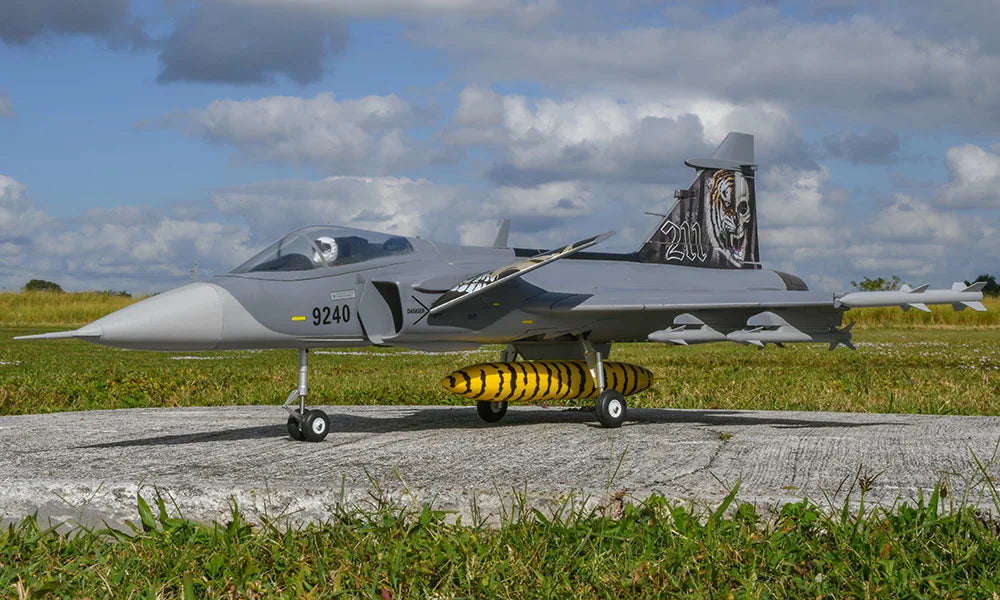 RC RC JAS-39 Gripen Remote Control Plane - 6CH Military Aircraft with NATO, Czech Republic, Swedish, and Hungarian Air Force Designs