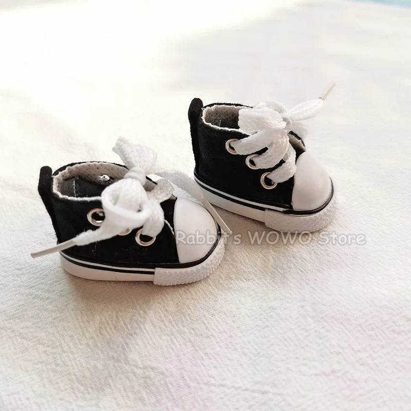 Premium Mini Plush Labubu Doll Accessories with Stylish Canvas and Leather Shoes for 20cm Kpop Idol Collectors - ToylandEU