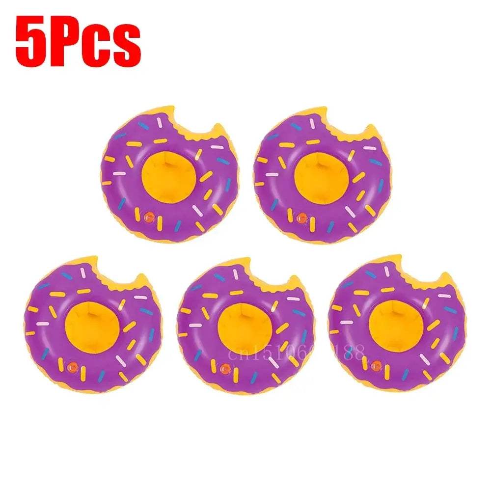 1-5Pcs Floating Cup Inflatable Flamingo Drinks Cup Holder Pool Float Bar Coasters Floatation Devices Pink Toy Drink Holder - ToylandEU