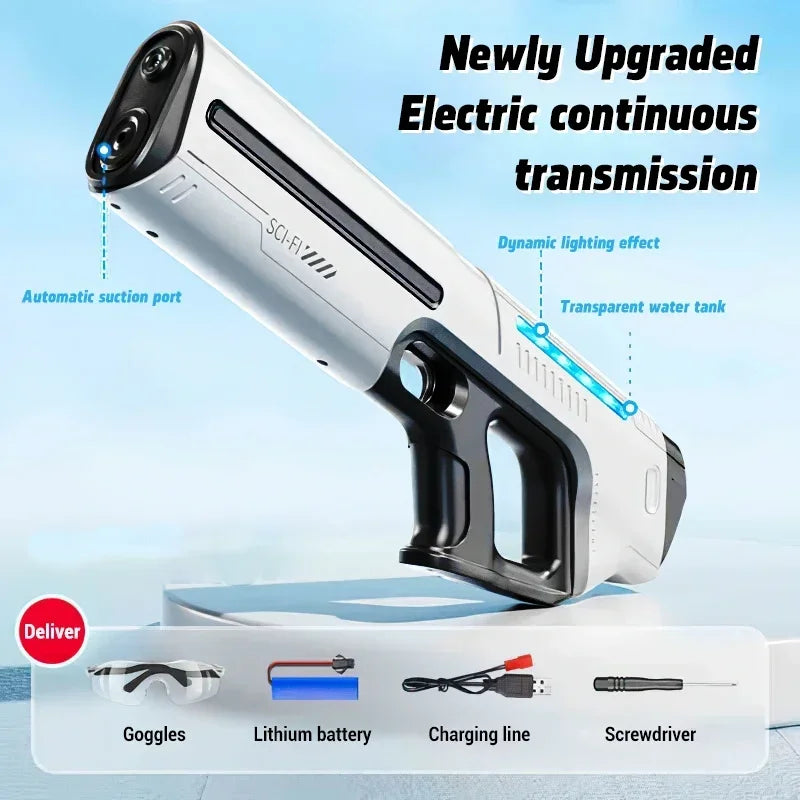 Electric Water Gun | 8-10m Range | Automatic Water Blaster