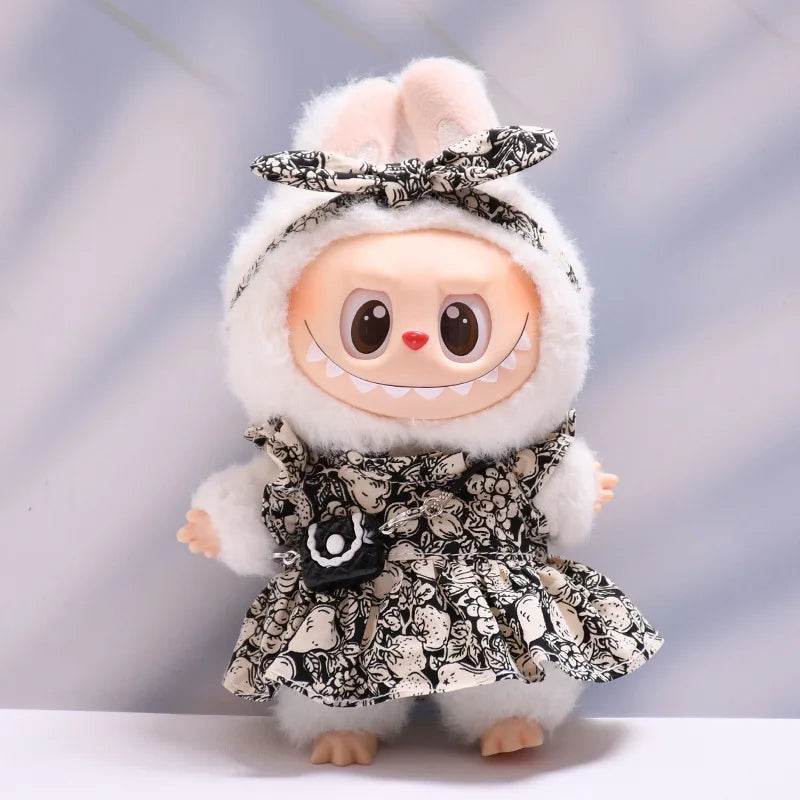 Premium Doll Clothes Spring Summer Dress For 17cm Labubu - ToylandEU