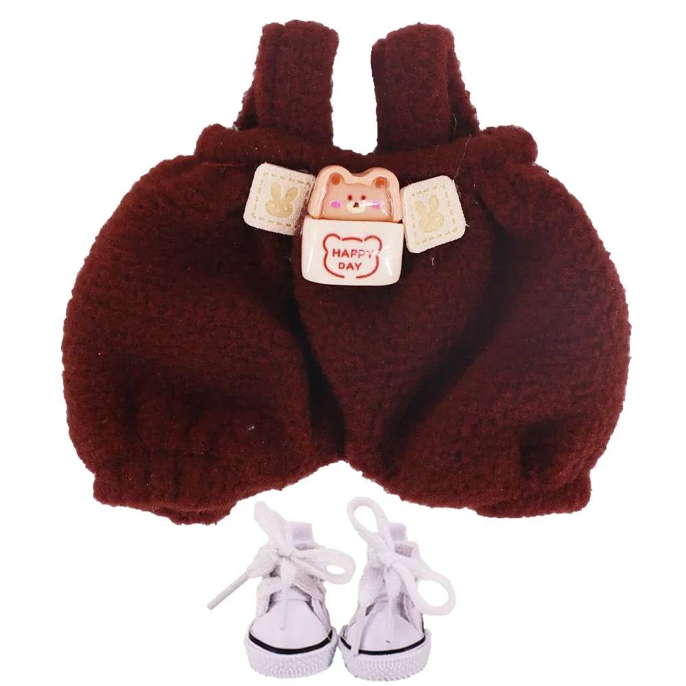 Doll Pants And Doll Shoes For Labubu 17cm Plush Doll Accessories - ToylandEU