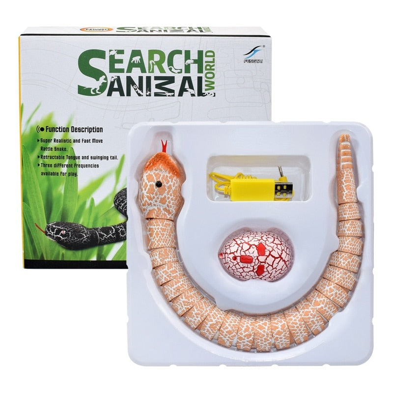 Electric Remote Control Rattlesnake Toy with Infrared Egg and Funny Mischief for Kids Toyland EU