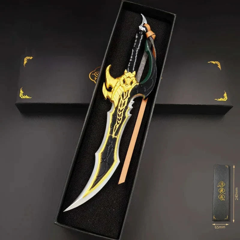 Solo Leveling Anime Manwha Sung Jinwoo Knight Killer Dagger Kasaka's Venom Fang Keychains Pendant