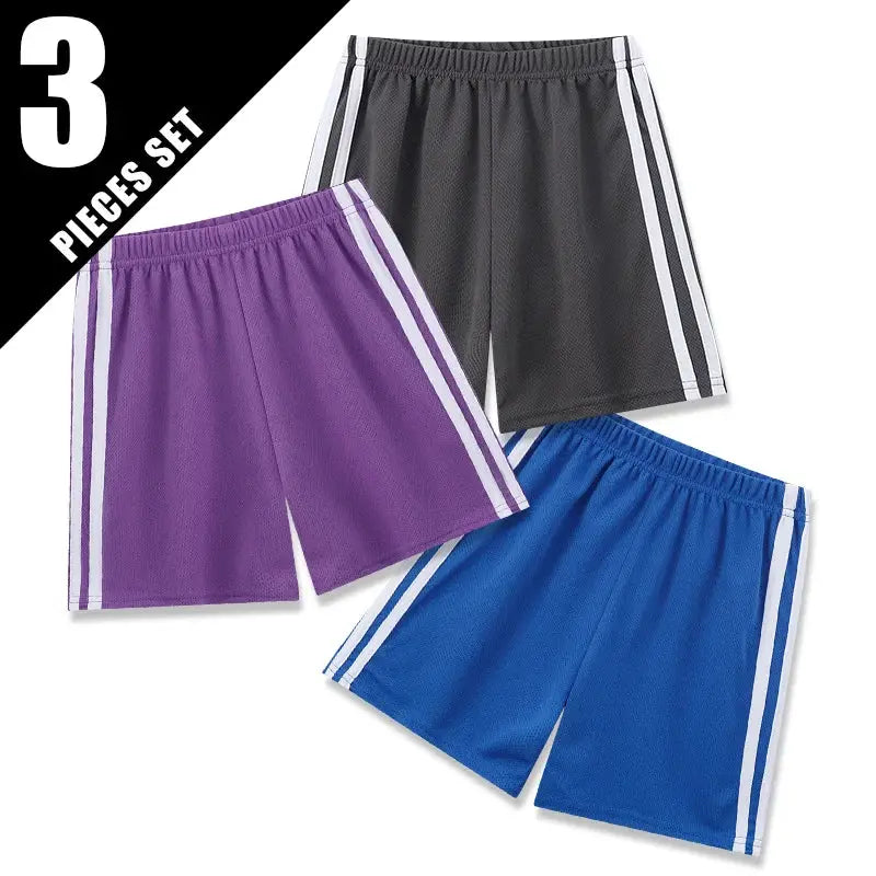 1/3/6-Piece Children's Sports Quick-drying Multicolor Combination Shorts Boys Casual Pants Girls Joker Elastic Waist Beach Pants - ToylandEU