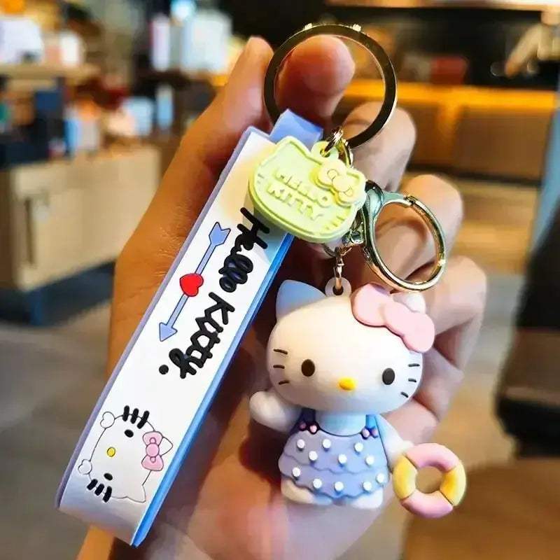 Sanrio Hello Kitty Key Chains, Kawaii Anime Cartoon Cinnamoroll Car Keychains Backpack Ornaments - CLOUDANIMESTUDIO