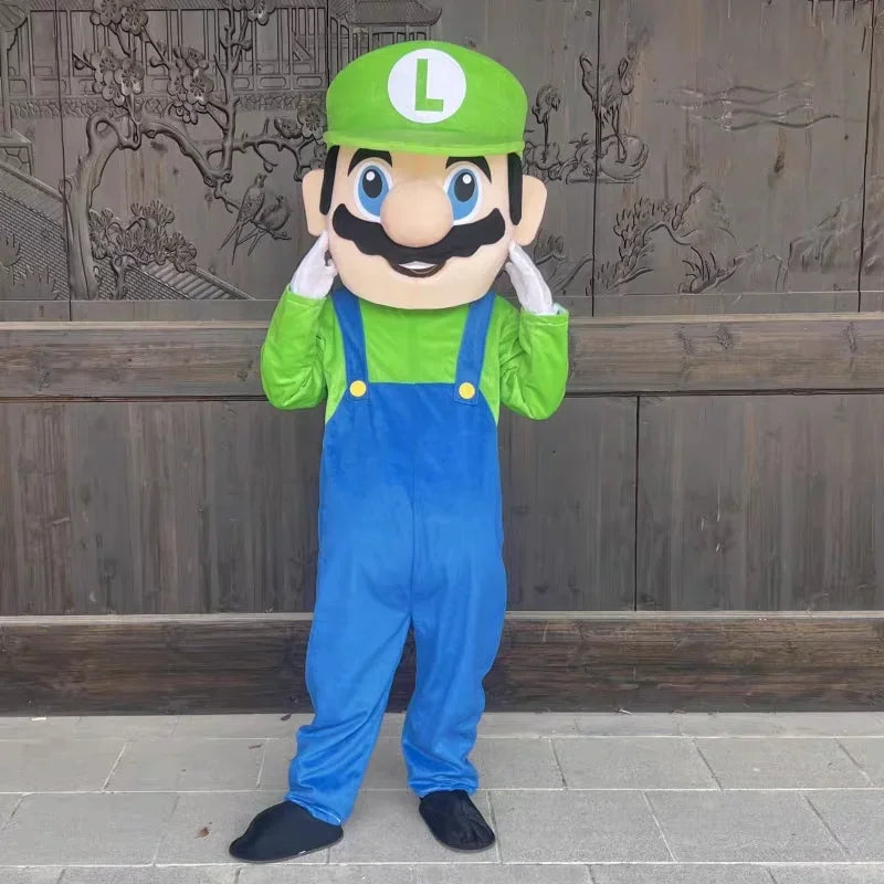 Mario And Luigi Adult Cosplay Suit | Full Body Mascot | Stage Ready | 14 Plus