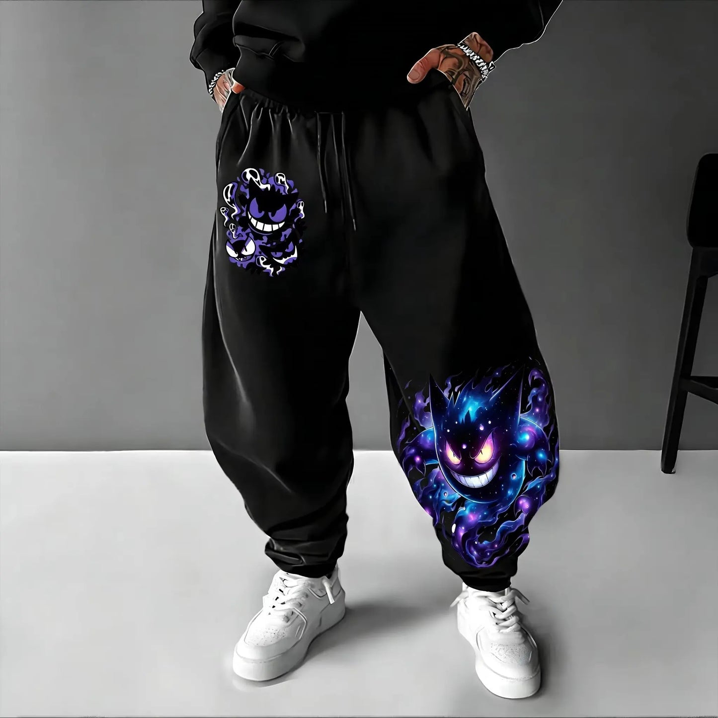 Pokemon Gengar Joggers | Cotton Fabric | Unisex | XS-XL