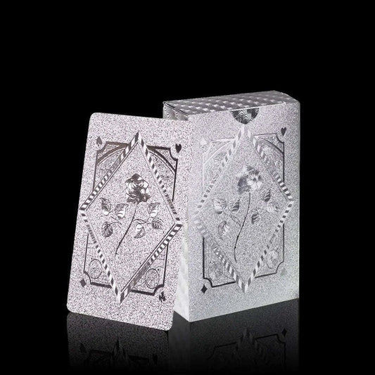 Rose Waterproof Poker Card, Durable Enhanced Design, Perfect for Game Nights, Parties & Family Fun ﻿