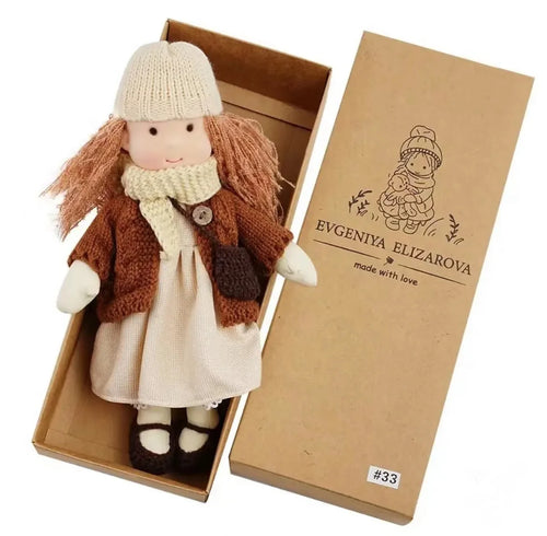 Adorable Handmade Waldorf Plush Doll Girl with Native Enamel Design ToylandEU.com Toyland EU