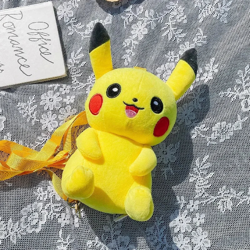 Pikachu Plush Backpack For Cute Anime Style For Girls 30cm