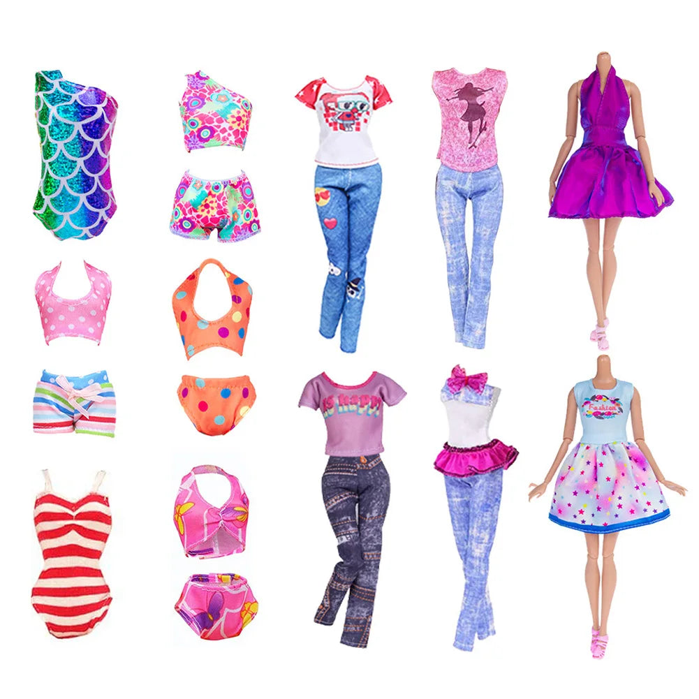32Pcs Doll Clothes Set For Girls Doll Dress Up Collection